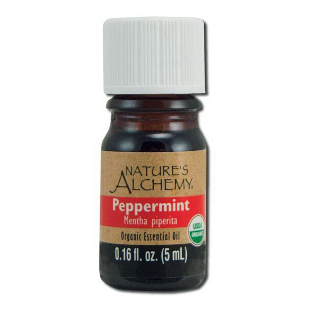 Natures Alchemy Peppermint Organic Essential Oil, 0.16 Oz